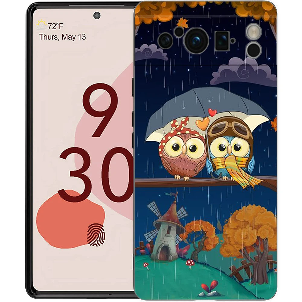 Adorable Cartoon Owl Shockproof Silicone Phone Case Cover
