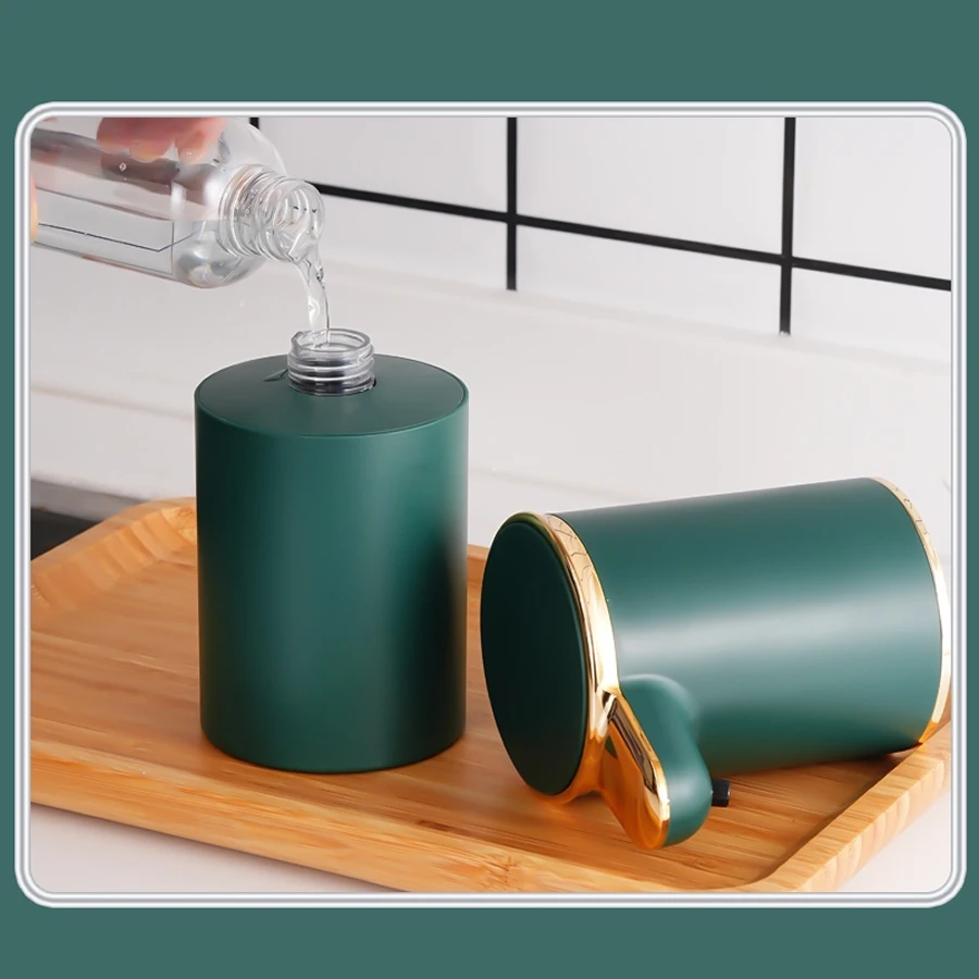 [Automatic Soap Dispenser] USB rechargeable non-contact automatic 340ml soap dispenser motion sensor, wall mounted