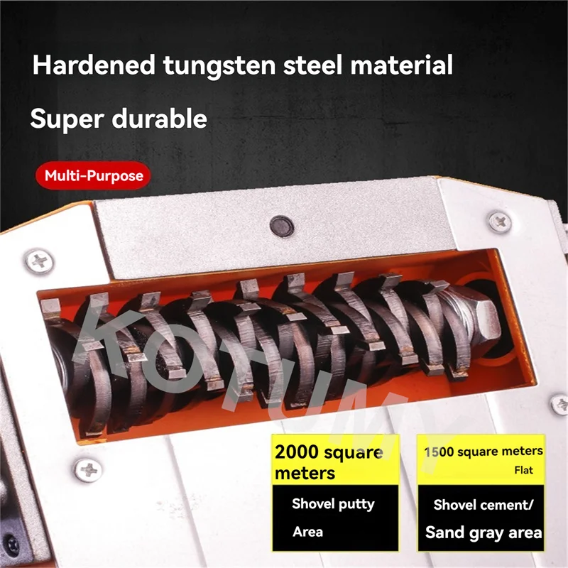 휴대용 노 데드 앵글 삽 벽 먼지없는 전기 벽 플레너 오래된 벽 혁신 벽 콘크리트 전기 도구 거친 플레너