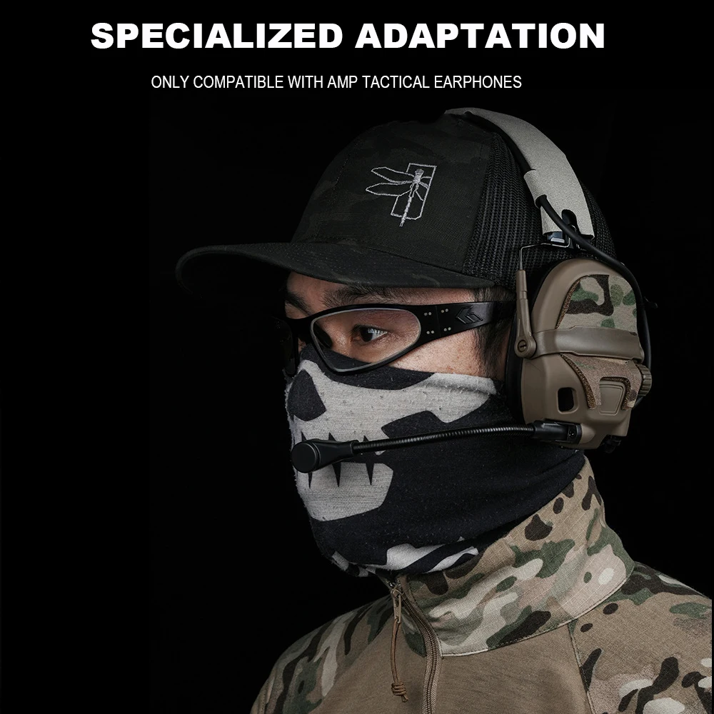 Tactical Headset Sticker Camouflage Magic Patch for GEN 6 AMP Style Shooting Anti Noise Headphone Hearing Protection Earmuffs