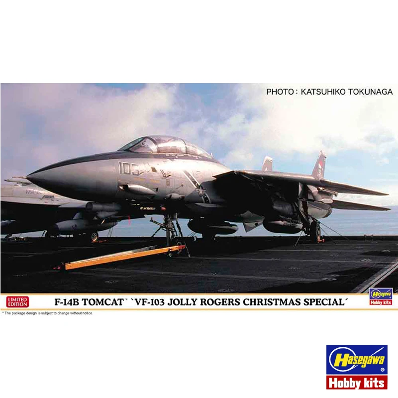 

Hasegawa 02391 Static Assembled Model Toy 1/72 Scale For US F-14B Tomcat VF-103 Pirate Flag Christmas Edition Model Kit