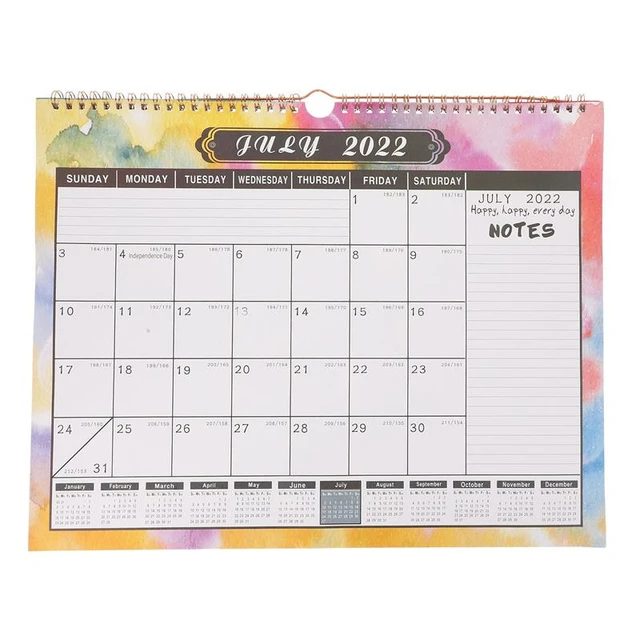 Monthly Calendar 2022 2023 | Yearly Calendar 2022 2023 | Yearly Planner  Wall Calendar - Desk Calendar - Aliexpress
