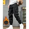Handsome and thick windproof winter cotton pants for men with added fleece and thick warm pants  worn on top with pure cotton ba 3