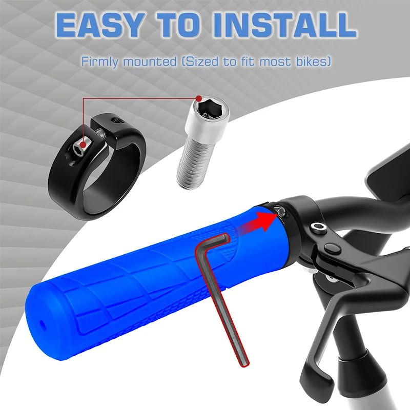 BUCKLOS Mtb Grips Lock on Bike Grips Comfortable Electric Scooter Handle Damping Folding Bicycle Handles Durable Mtb Cuffs