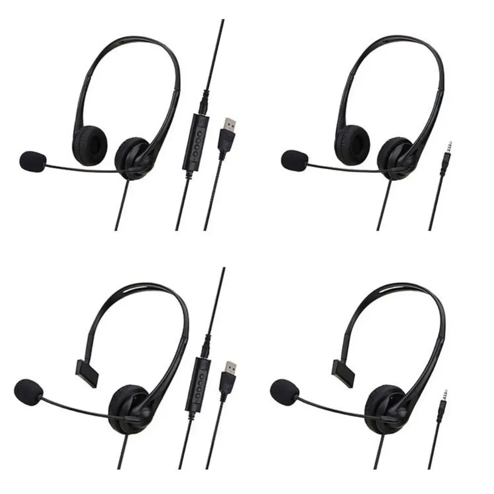 

Folding Style Headworn Wired Headset Headworn Wired Cellular Wired Headset USB Earphones Wired Headworn Earphones Student