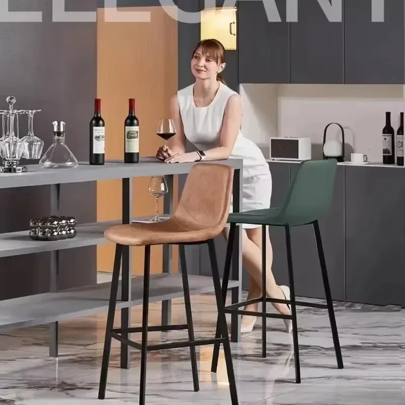 Ergonomic Modern Home Bar Chairs Luxury House Interior Canteen Bar Chairs Outdoor Accessories Chaise Velours Furniture