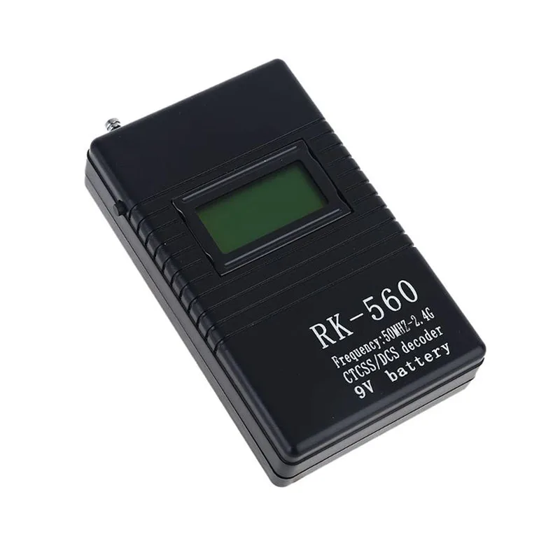 RK560 50MHz-2.4GHz Frequency Counter Meter Portable Handheld Radio Test Meter CTCSS/DCS Decoder for Two-Way Radio Walkie Talkie