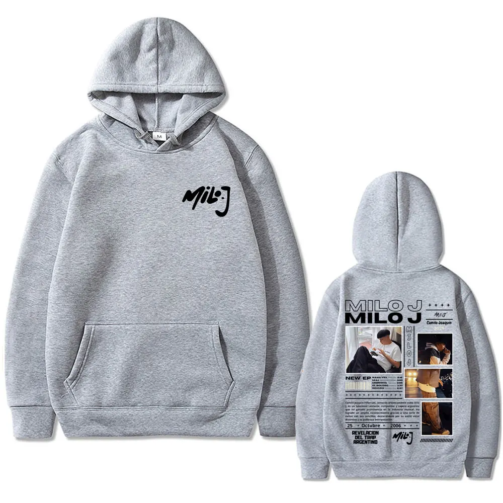 Rapper Milo J 111 Album Graphic Hoodie Men Women Hip Hop Fashion Oversized Hooded Sweatshirt Men's Casual Fleece Cotton Hoodies 5