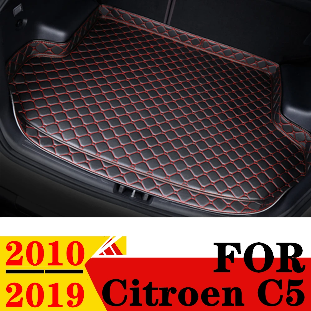 

Автомобильный коврик для багажника Citroen C5 2010 2011-2019, высокий боковой водонепроницаемый задний грузовой коврик, коврик, автомобильные аксессуары, подкладка для багажника