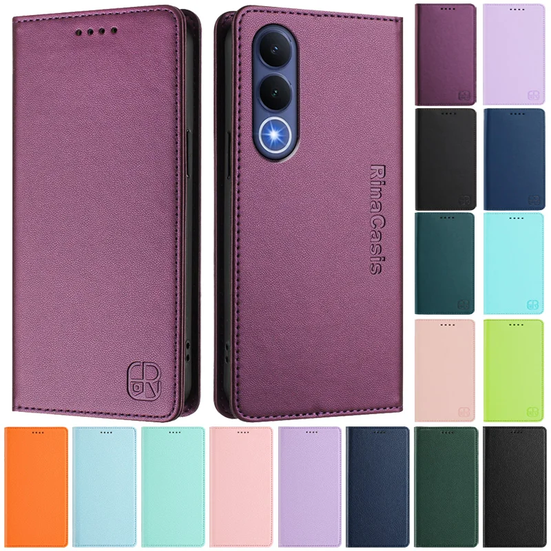 Premium Wallet Phone Case with Flip Magnetic Closure and Card Slots - Elegant Design Cover in Sleek Finish