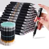 23pcs Retractable Ballpoint Pen Large Capacity 0.5mm Ballpoint Pen Black/Red/Blue Replaceable Refill Stationery School Supplies 1