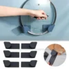3Pairs Plastic Pot Lid Rack Wall-Mounted Organizer Hanging Holder for Pan Pot Cover Rack Kitchen Storage 2