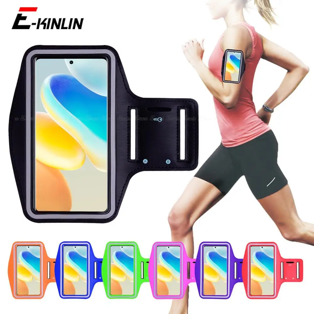 Running Jogging Gym Sports Holder Bag Pouch Cover Arm Band Phone Case Per Vivo X100 X90 X80 X70 X60 X50 X51 Lite Pro Plus 5G