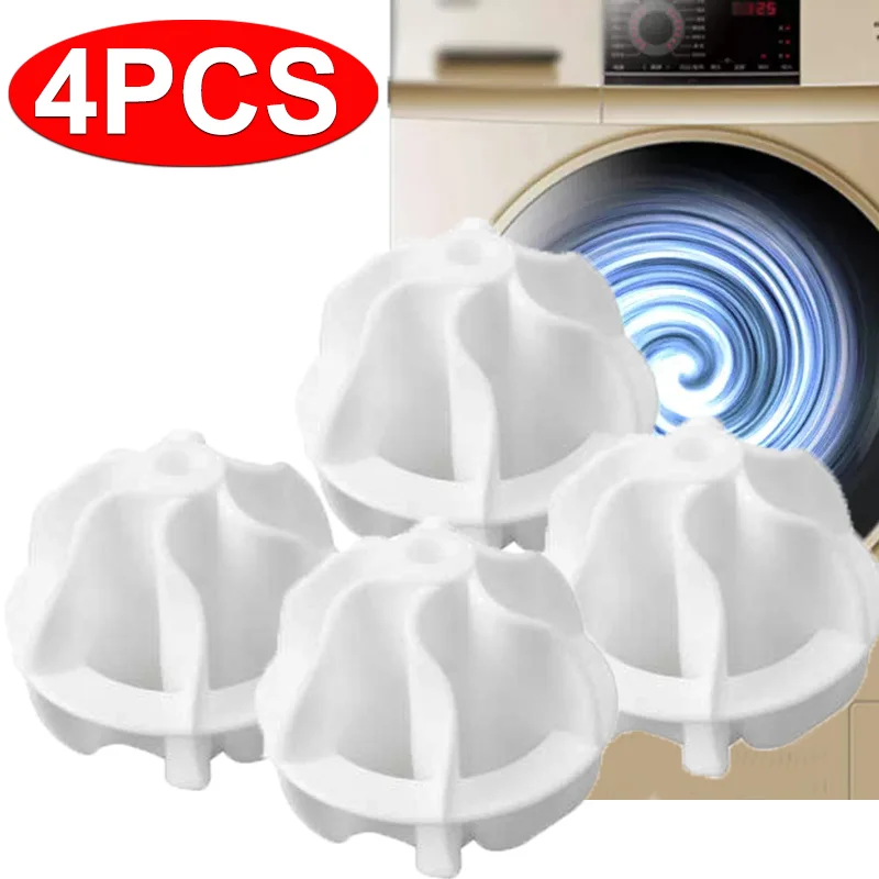 

4/1Pcs Silicone Magic Laundry Ball Pet Hair Remover Catcher Sponge Cleaning Tool Washing Machine Clothes Anti-winding Reusables