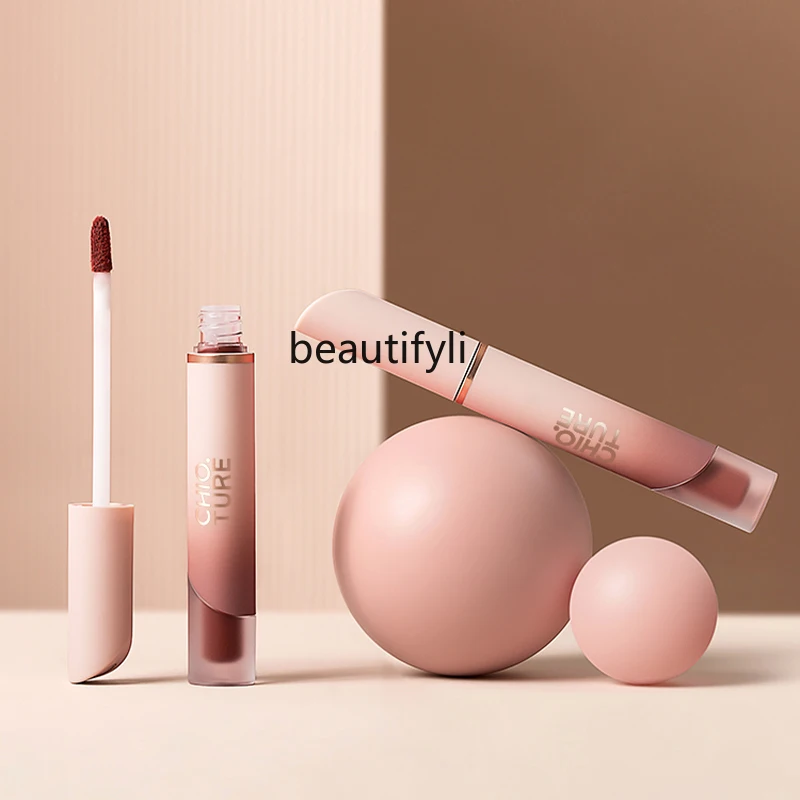 

Milk Cream Lip Lacquer Lip Gloss Color-Holding White Matte Velvet Mouth Red Lip Mud Matte Surface Cheap Lip Gloss