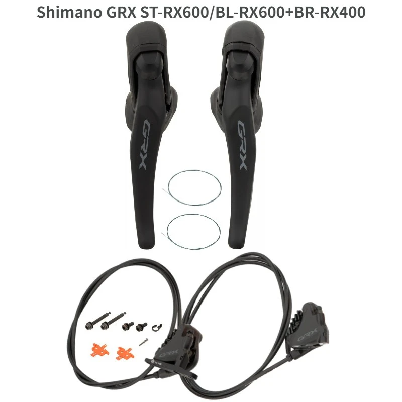 GRX RX400 ディスクブレーキ2個セット 油圧式ディスクブレーキセット,SHIMANO-GRX rx600,2x11スピード
