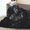 Simon Ghost Riley Blankets Flannel Lightweight Sofa Throw Blankets For Couch Bedding Outdoor Throws Bedspread Quilt 5