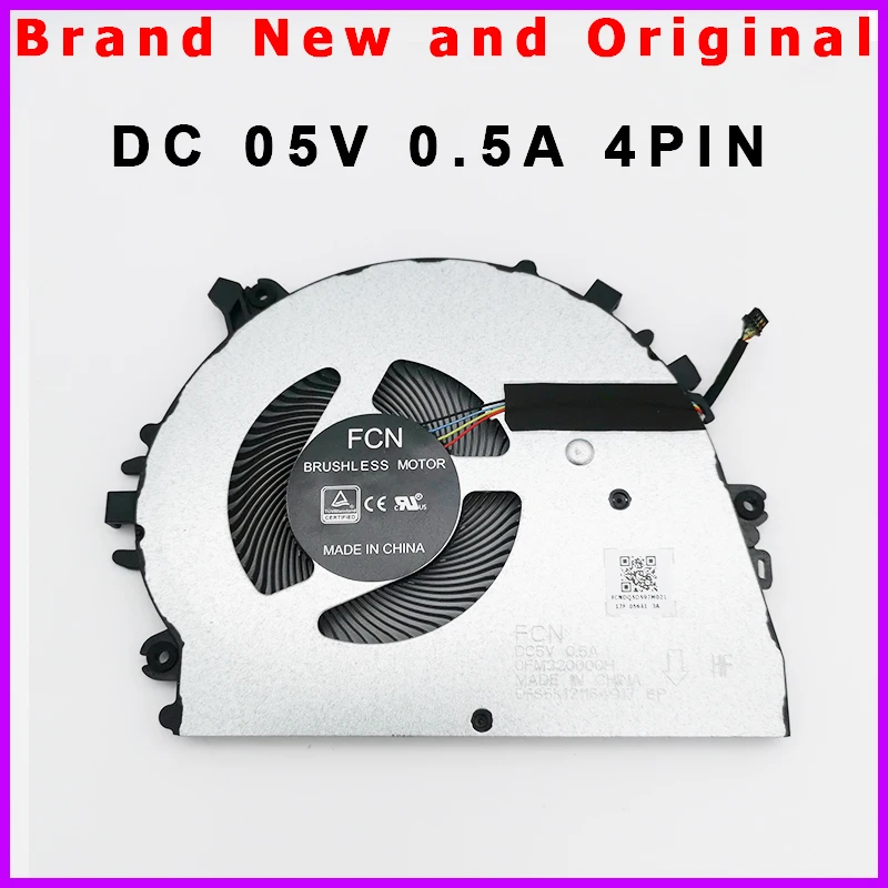 New Laptop Fan Cooler For MateBook 14 KLV-W29 KLV-W19 KLVC-WFE9L DC 5V 0.5A 0FM320000H DFS5K121154917