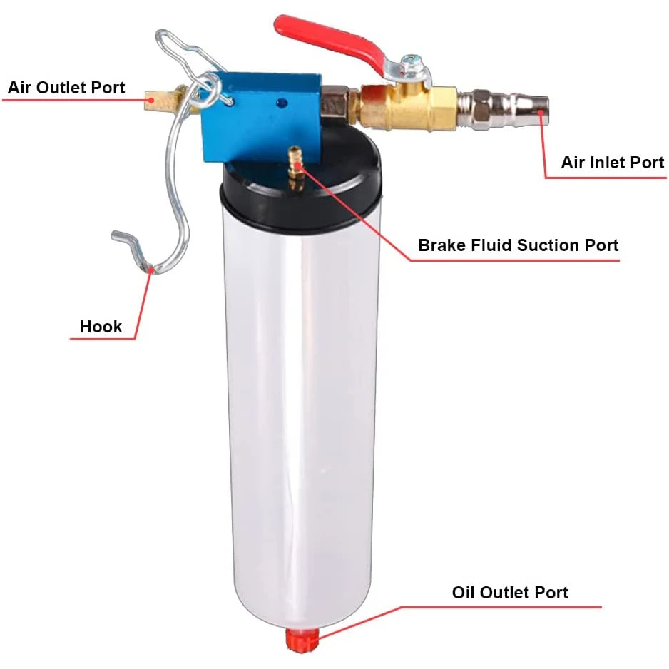 Universal Auto Car Brake Fluid Oil Change Replacement Tool Brake Fluid Drained Bleeder Tool Set Equipment Kit Extractor