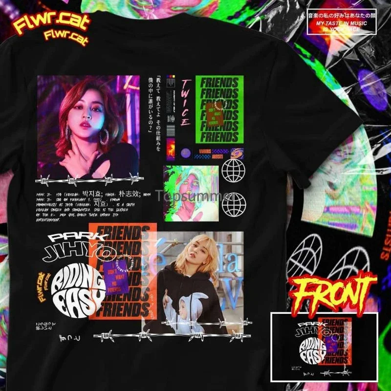 

Twice Park Jihyo Tee Flwrcatstreetwear Men T Shirt Women
