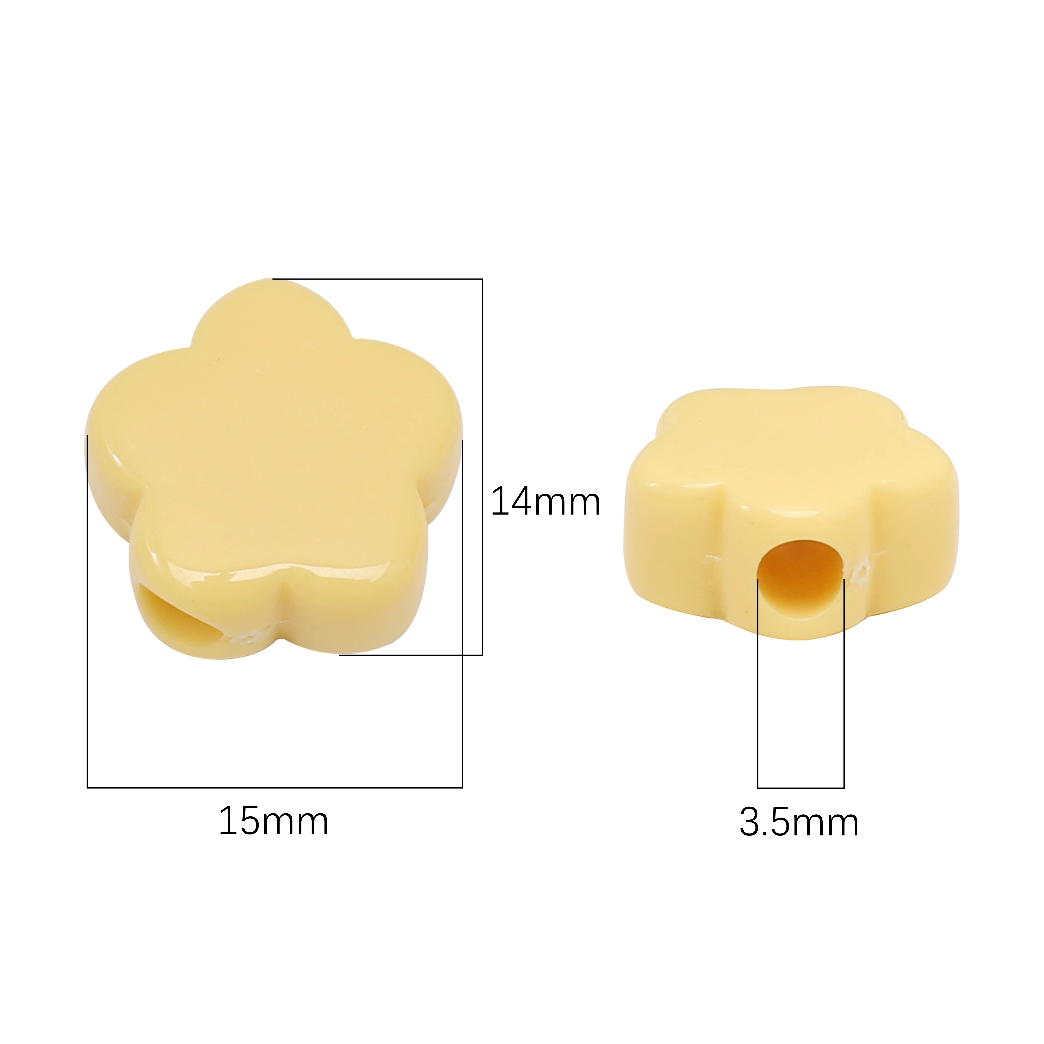 Acrylic Flower Beads 6