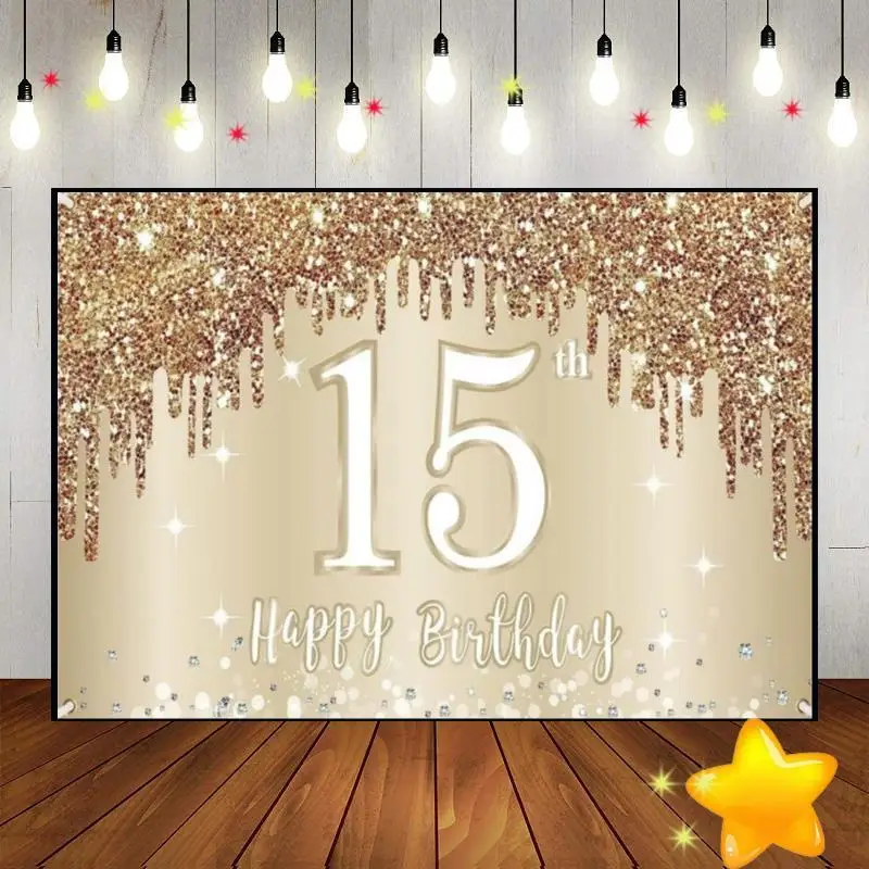 Happy 15Th Birthday Background Game Machine Princess Newborn Photography Puntelli Balloon Hotwheels Banner Green Screen Decoration
