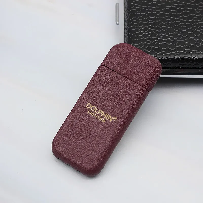 Description Picture 5 of itemHOT Ultra Thin Wrinkle Paint Butane Gas Lighter Classic Grinding Wheel Ignition Outdoor Portable Mini Lighters Smoking Wholesale