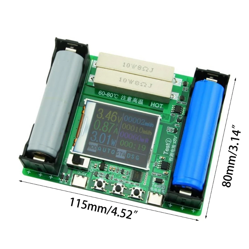 Digital Battery Capacity Tester For 18650 Lithum Lcd Display True ...
