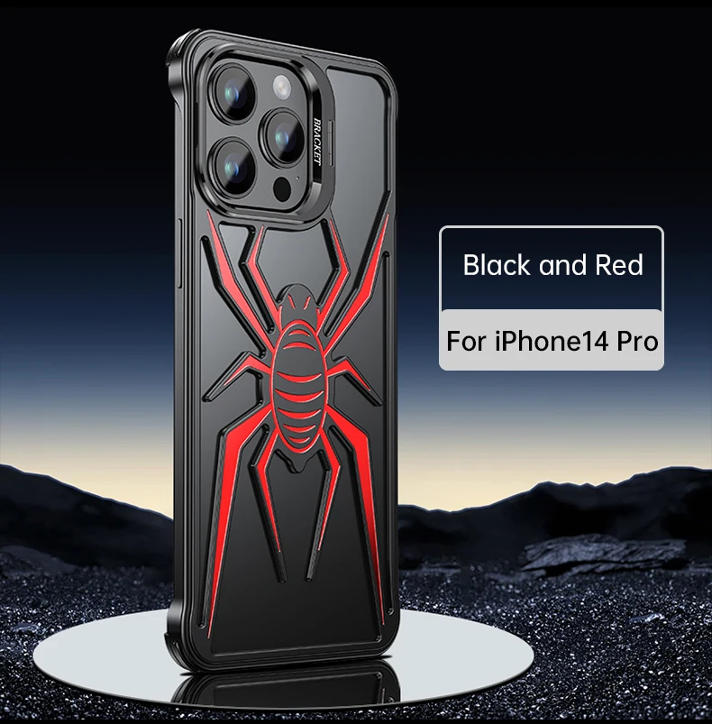 Spider Frameless Metal Bumper Case for IPhone 15 14 13 Pro Max Plus 15Pro 14Pro 15Plus I Phone IPhone15 Shockproof Frame Cover