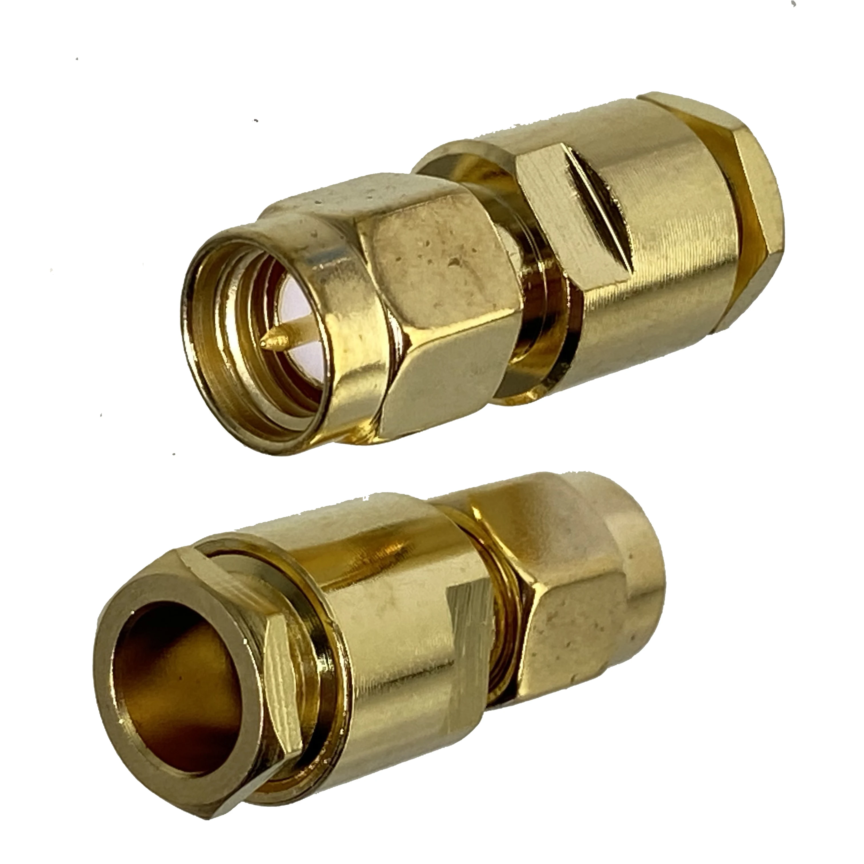 1 шт. разъем SMA Штекерный зажим RG58 RG142 LMR195 RG400 RF коаксиальный адаптер прямой 50 Ом