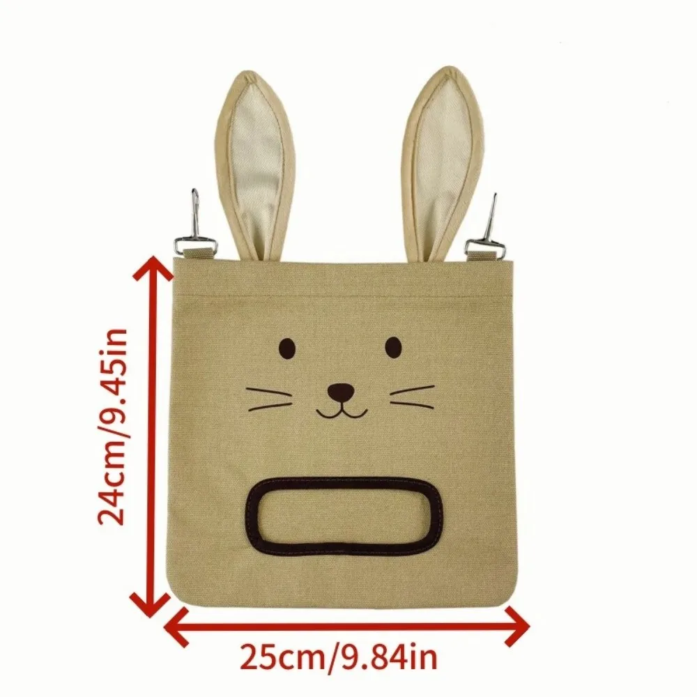 Feeding Bag Hanging Design Guinea Pig Feeder Bunny Design 2/3holes Forage Bag With Hooks Storage Holder Grass Dispenser Gerbille