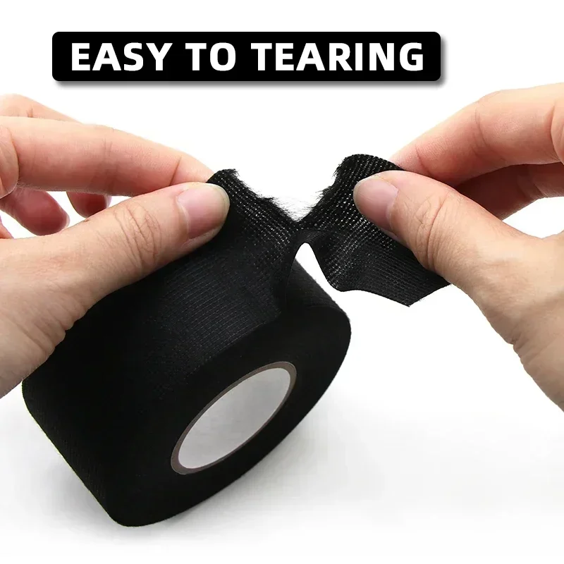 자동차 케이블 테이프 하네스 배선 직기 전기 열 테이프 용 내열성 접착 천 패브릭 테이프 9-50mm