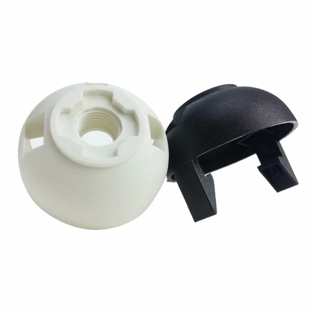 1pc 250v 4a e27 lâmpada base de plástico parafuso completo suporte da lâmpada pingente soquete anel abajur para branco preto e27 lâmpada