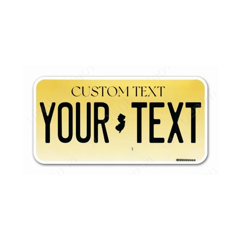 Customizable 12x6 Inch U.S. License Plate with Personalized Text