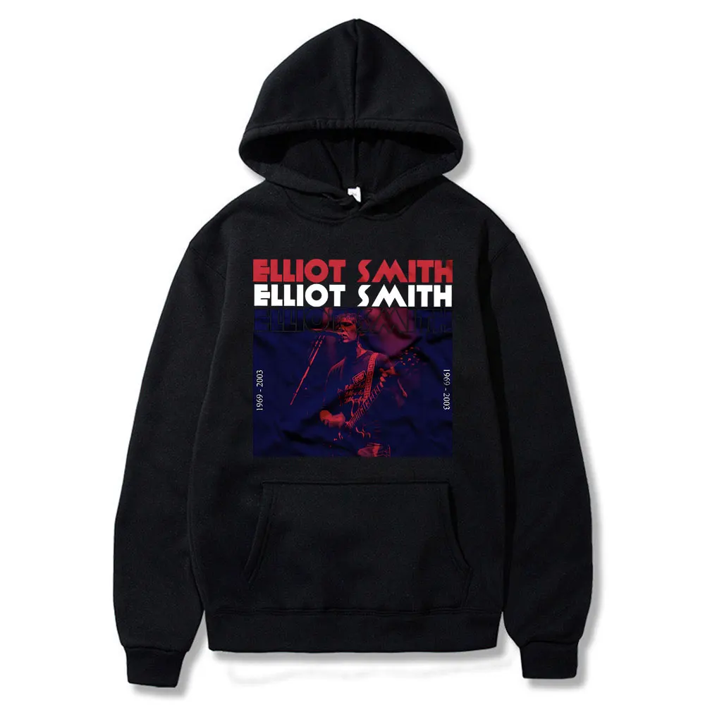 

Singer Elliott Smith Men Women Vintage Oversized Hoodie Momory Music Graphic Hoodies Poman Canble Tops New Moon Album Sweatshirt