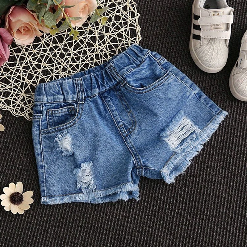 Pantaloncini Estivi Per Bambini Pantaloncini Di Jeans Per Ragazze Moda Ragazza Jeans Corti Blu Pantaloni Per Bambini Pantaloncini Per Ragazze Vestiti 