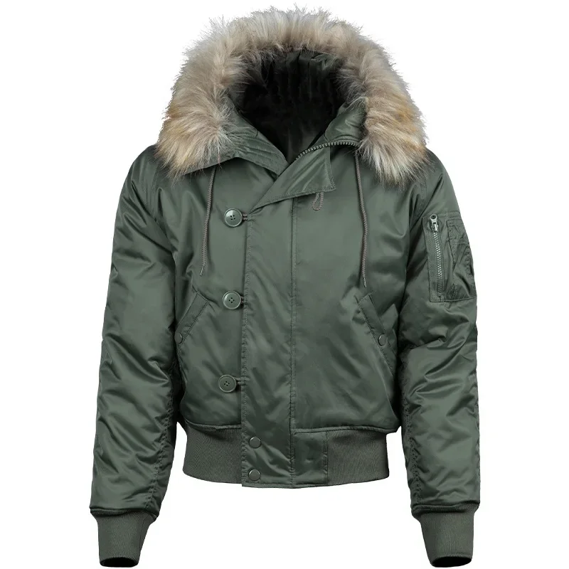 Hiking Jackets For Men New Autumn Winter Waterproof Hooded Insulated Short Outdoor High Quality Camping Fishing
