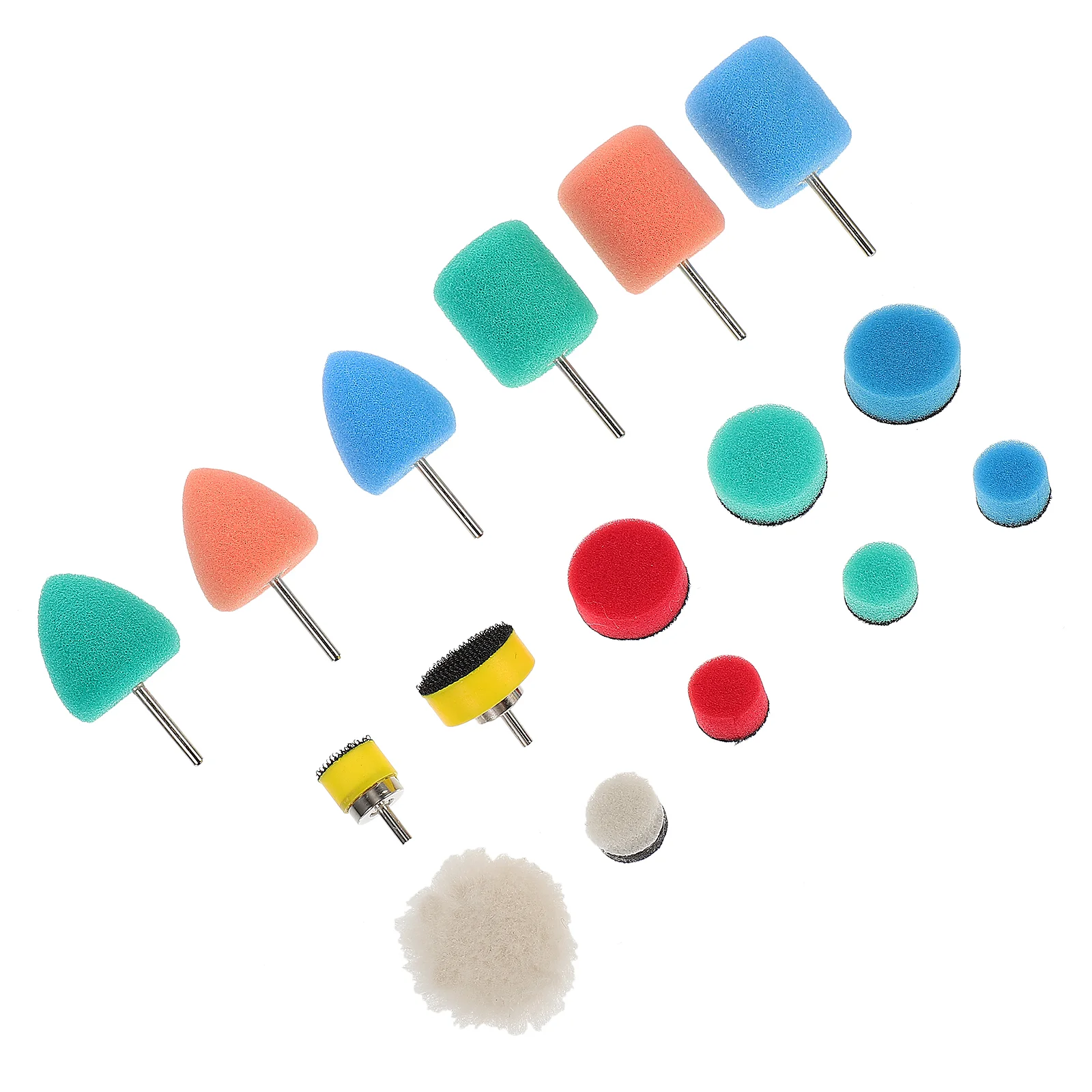 

16 Pcs Wool Polishing Pad Sponge Buffing Wheel Drill Kit Auto Pads Polisher Equipment Car Mop