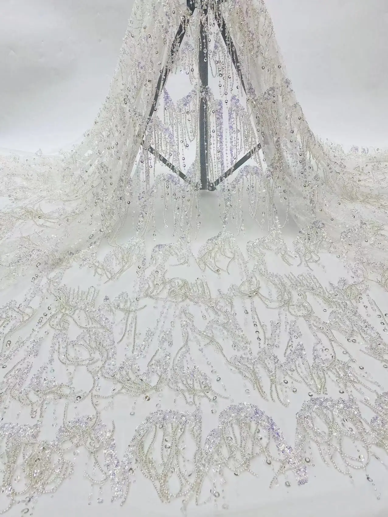 

Свадебное платье, кружевная ткань, блестки, Искусственный Тюль с бусинами, кружевная ткань, свадебное платье, кружевное платье