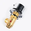 Solid Brass Chrome Finish Bathtub Hot & Cold Water Control Valve Faucet Bath Shower Mixer Bathtub 3 Piece Set Switch Valves 3