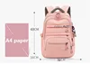 High School Bags for Teenage Girls Large Nylon Women Waterproof School Backpack Female Laptop Backpack Student Bookbag Black 5