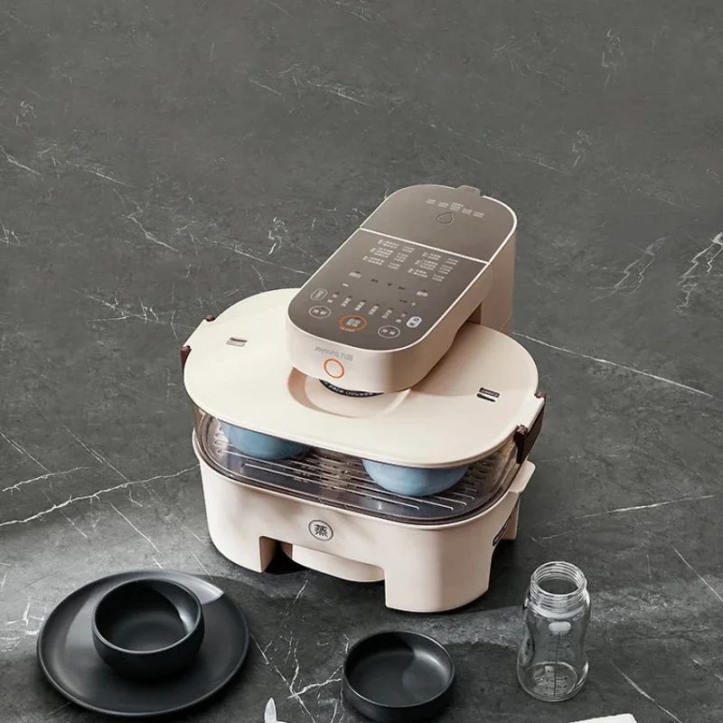 Electric Steamer Jiuyang Foldable Multi-Functional Transparent Steam Box Steam Cage Capacity Multi-Layer Breakfast Machine
