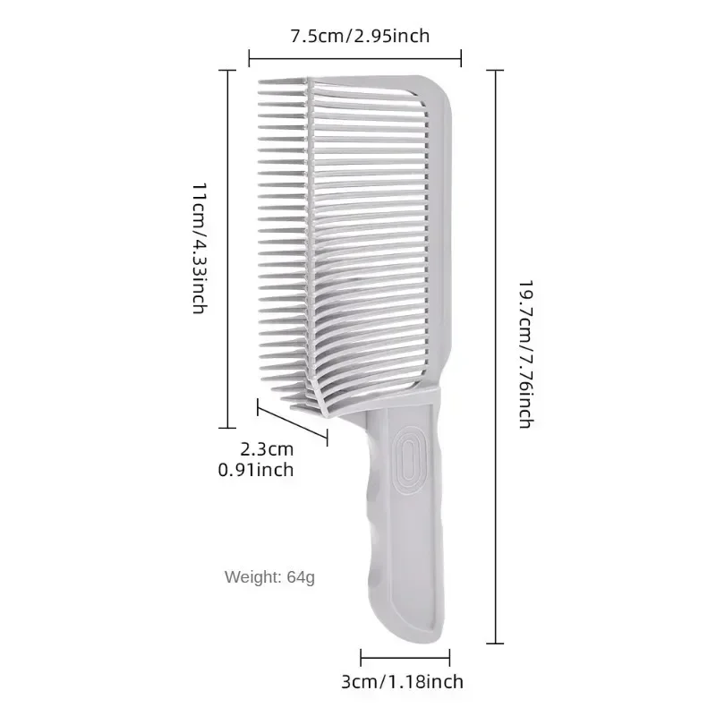 Barber Fade Combs Hair Cutting Positioning Comb Clipper Men Flat Top Hair Comb Novice Barber Pet Styling Tool Dog Brush