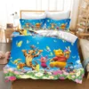 Winnie The Pooh Bedding Sets Comforter Quilt Cover Bed Cover Duvet Cover Pillow Case 2-3 Pieces Sets Kids Adult Size Home Decor 5