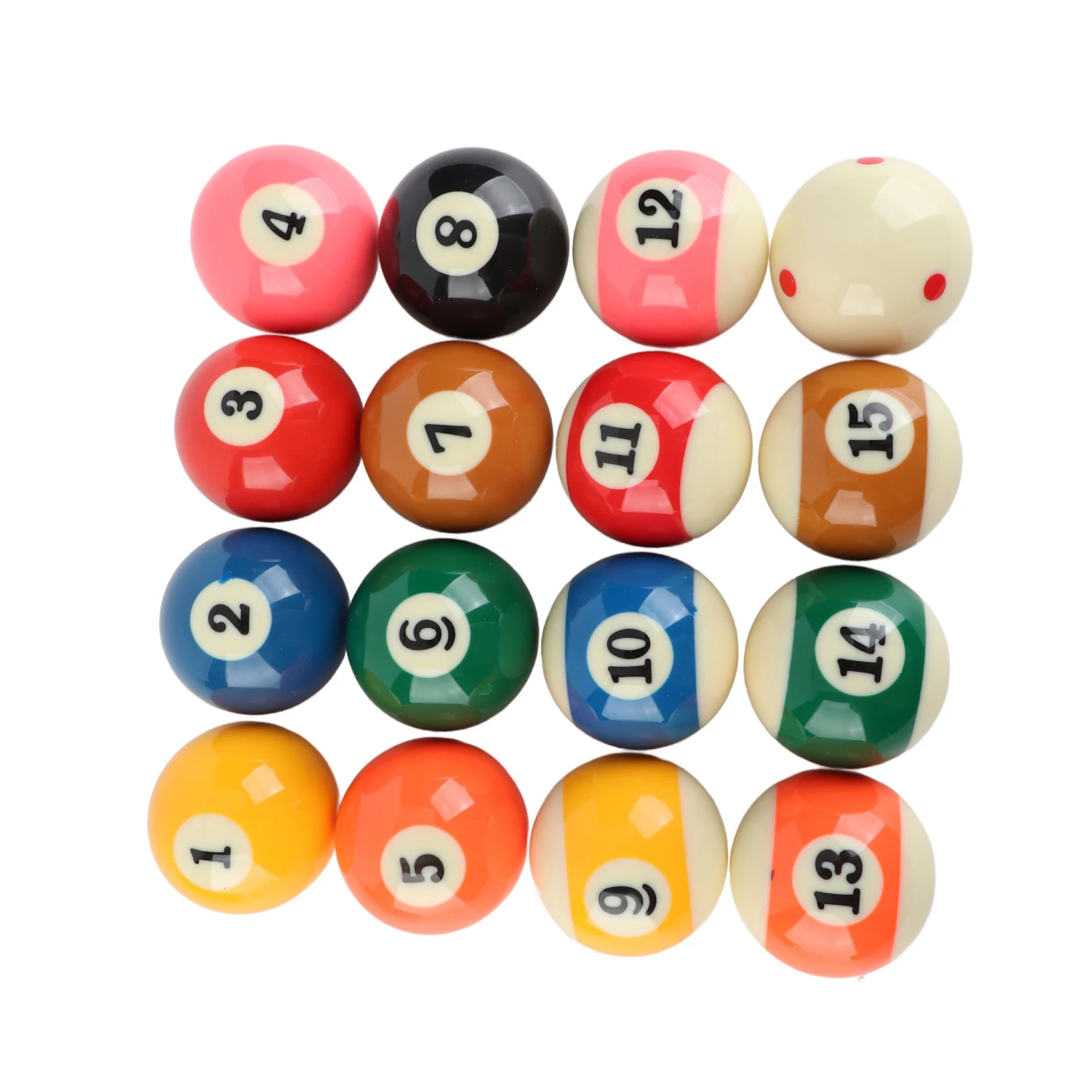 57.2mm American Standard Billiard Ball Set Professional Resin Small Pool Cue Ball Full Set