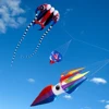 9KM 3m Squid Kite Line Laundry Pendant Soft Inflatable Show Kite for Kite Festival 30D Ripstop Nylon Fabric (Accept wholesale) 2