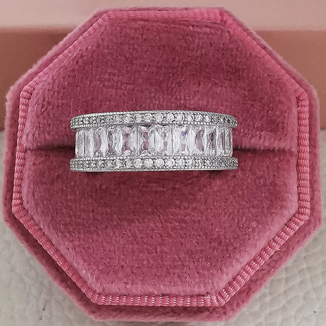 Wedding Band Eternity Ring For Women Big Gift For Ladies Love Wholesale Lots Bulk Jewelry R5578