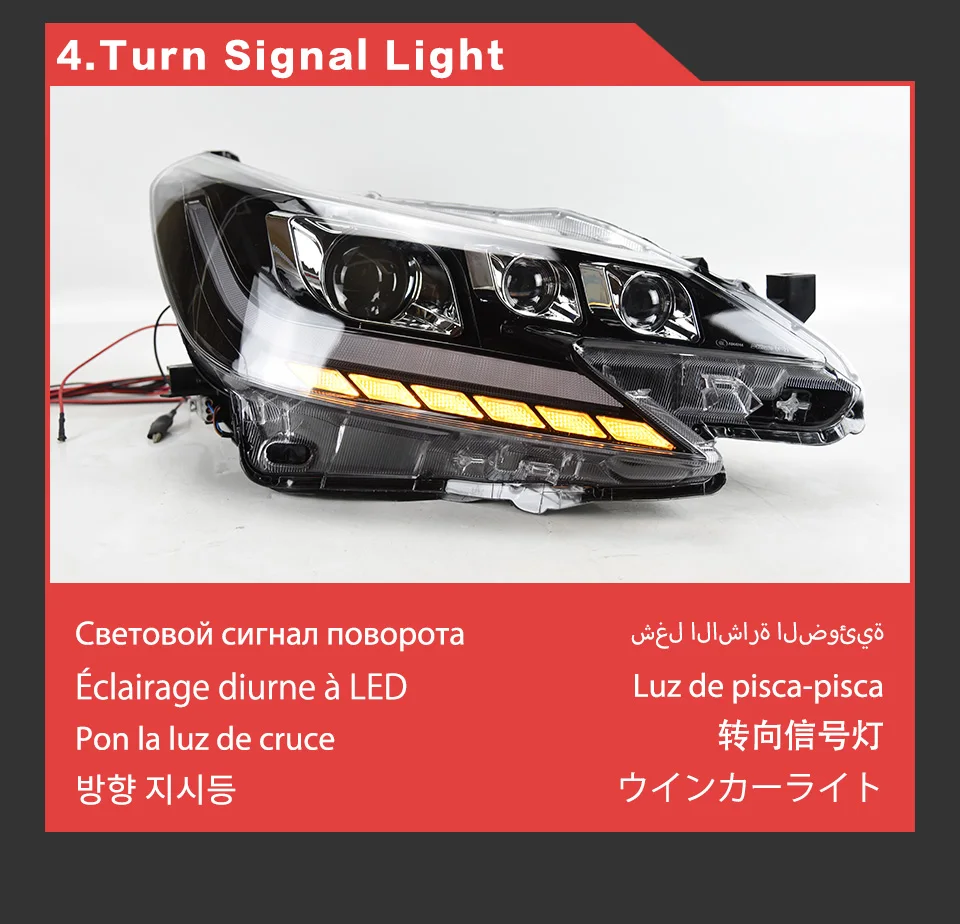 AKD Head Lamp for Toyota Mark X Reiz LED Headlight 2013-2017 Headlights Reiz DRL Turn Signal High Beam Angel Eye Projector Lens