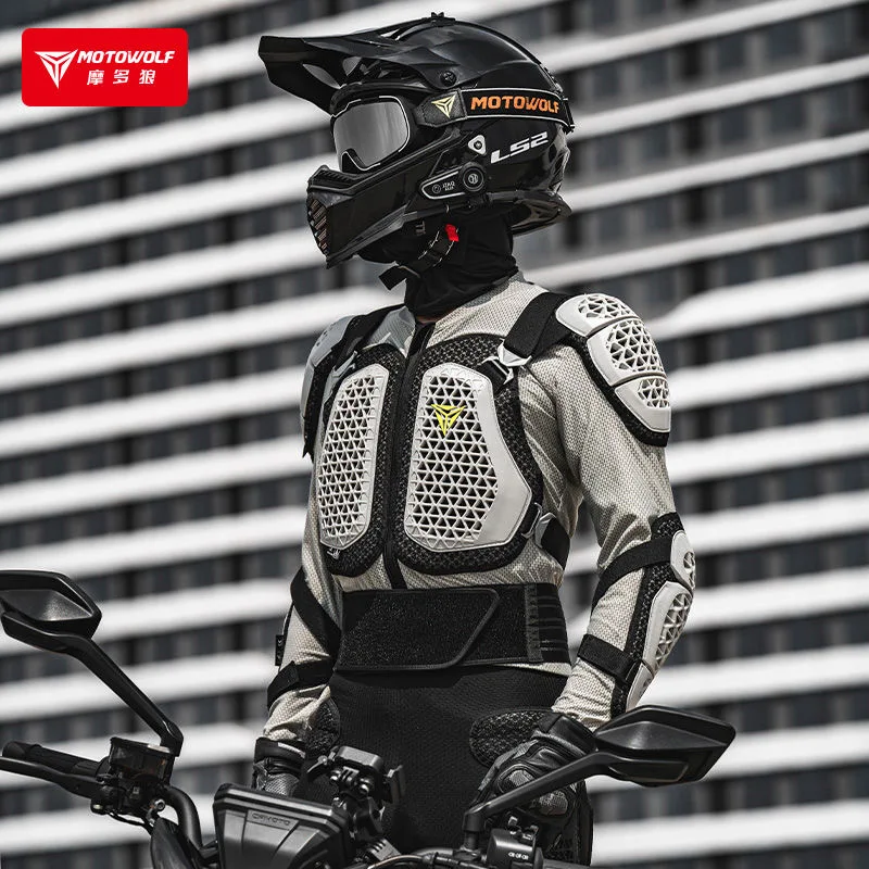 Motowolf Motorcycle Anti-fall Riding Armor Full Body Equipment for Men and Women Motorcycle Armor Protective Clothing