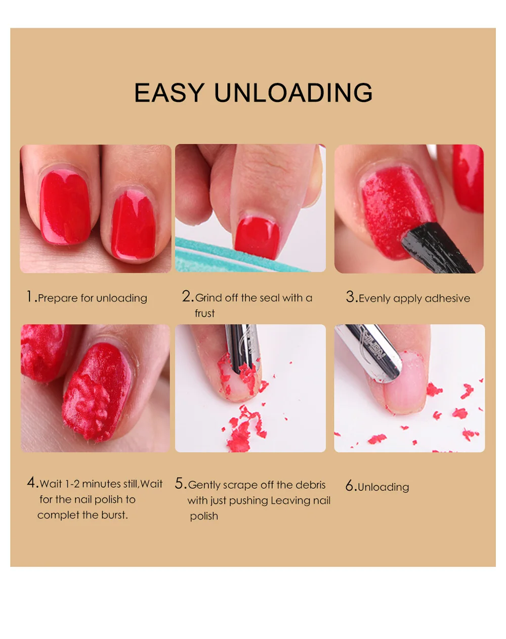 Nail Polish Remover Gel 15ml 1PC